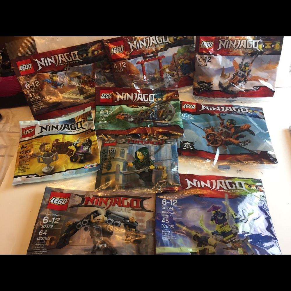 Lego Ninjago 9 Poly Bag Lot! Some Rare!